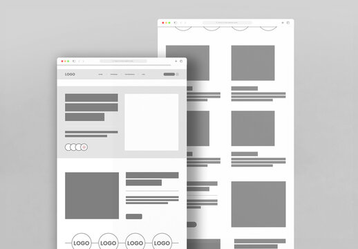 Web Page Layout Wireframe
