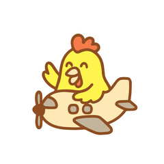 Chicken Aviator Soaring Through the Skies