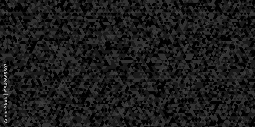 Poster abstract digital grid light pattern black and gray low polygon mosaic triangle square metallic gradi