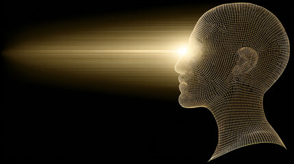 Obraz premium Concept the flow of imagination in the human brain. 