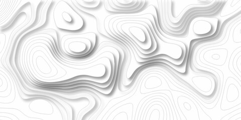 Lines Topographic contour lines grid map seamless pattern. Geographic mountain relief. Abstract...