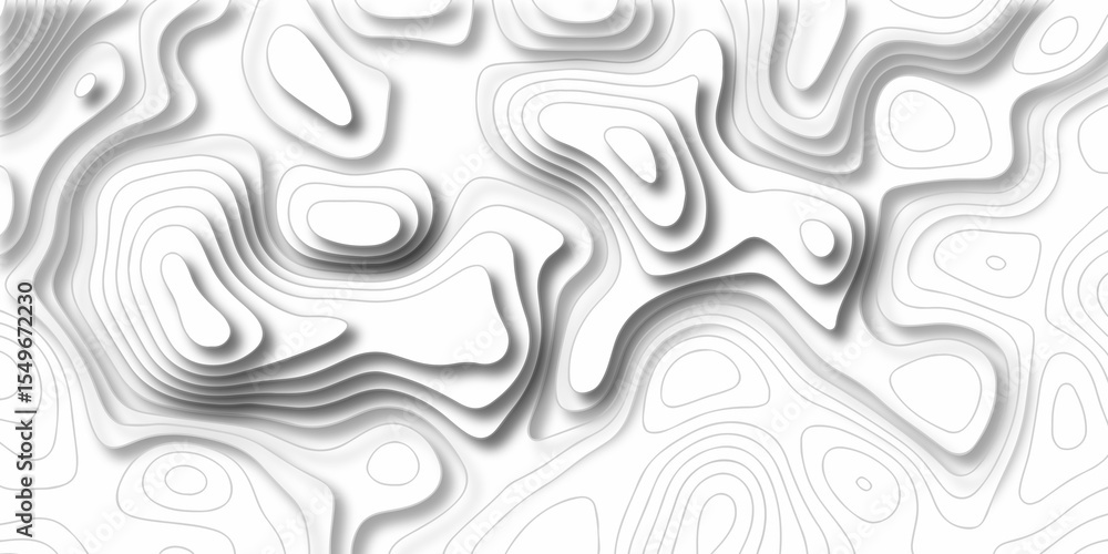 Poster lines topographic contour lines grid map seamless pattern. geographic mountain relief. abstract line
