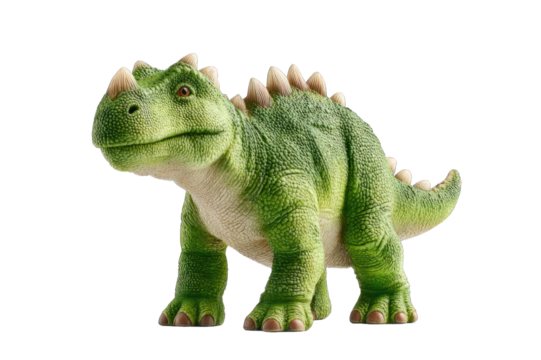 Cute dinosaur with textured skin, featuring distinct spikes and friendly expression