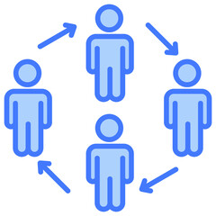 Collaboration Blue Icon