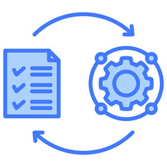 Implementation Blue Icon