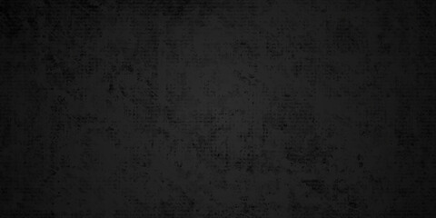 Dark black stone wall blank background with copy for space design. Dark grey black slate background...