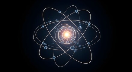 Atom, Atomic structure, Atomic model, Atomic Structure, Quantum Physics, Energy, Science Background