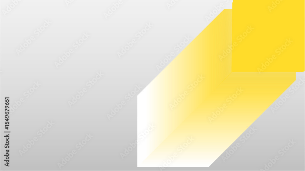 Poster dynamic yellow abstract 3d shape - modern geometric design element with transparent background pngs,