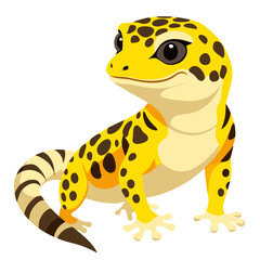 Terrarium Lizard Leopard Gecko Morphs Vector Illustration &ndash; Illustrated Morphs for Pet Enthusiasts