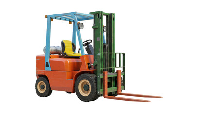 Isolated Forklift Truck