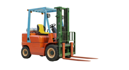Isolated Forklift Truck