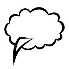 Comic book speech bubble, great design for any purposes. Sticker design. illustration