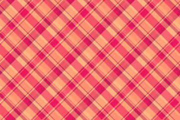 Vibrant plaid pattern in shades of red and peach. Perfect for backgrounds, textiles, or designs needing a classic, warm touch. Seamless  versatile.