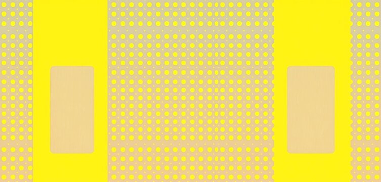 Abstract trendy yellow rectangle dot pattern background, happy, modern