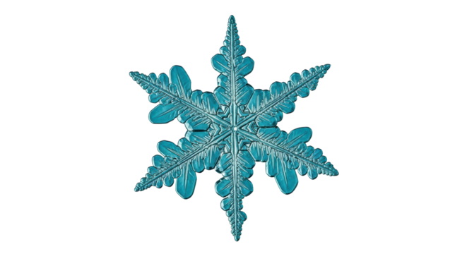 Isolated Detailed Snowflake
