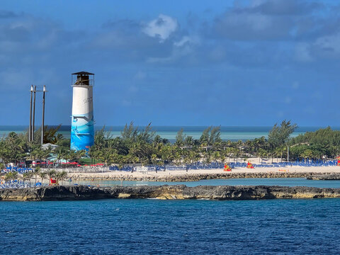 the Great Stirrup Cay Private Island owned by Norwegian Cruise Line in the Bahamas in the eastern Caribbean. 06.25.25