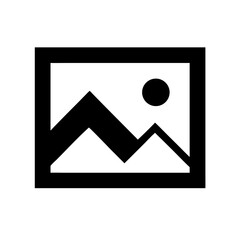 image landscape icon on white background 