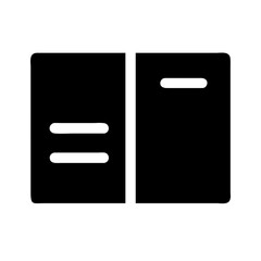 open notebook icon on white background