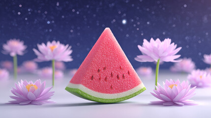 A delicious piece of watermelon
