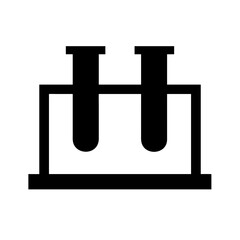 test tube rack icon on white background 