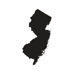 New Jersey State Map Outline