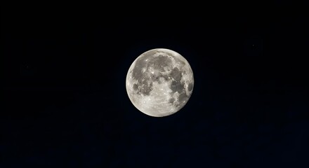 Obraz premium Full moon, Moon, Night, Full Moon in the Night Sky