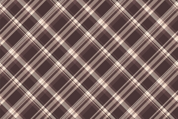 Classic plaid pattern in warm brown and beige hues. Versatile background for textiles, design, or digital media. Conveying a sense of tradition, comfort,  style.