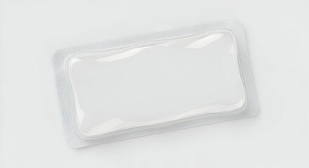 Blank transparent plastic packaging for your product design mock up showcase your brand identity packaging design template