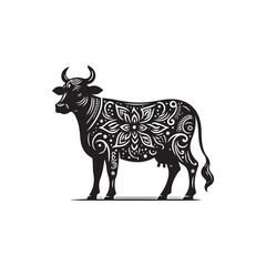 Indian Cow Vector (3).eps