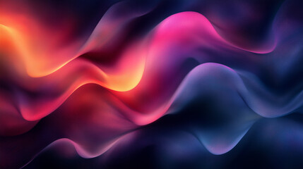 Fototapeta premium Iridescent wave pattern flowing in a digital art composition