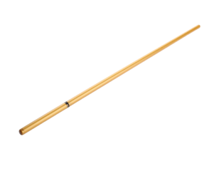 Wooden conductor baton isolated on white, musical accessory for conductors.