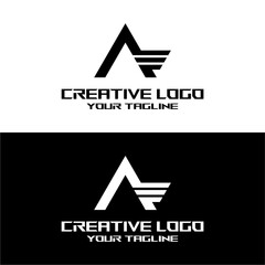 creative letter logo a design vector