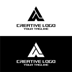 creative letter logo a design vector