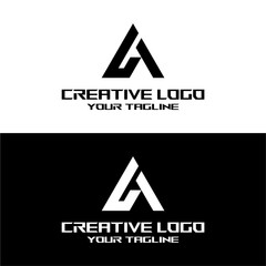 creative letter logo a design vector