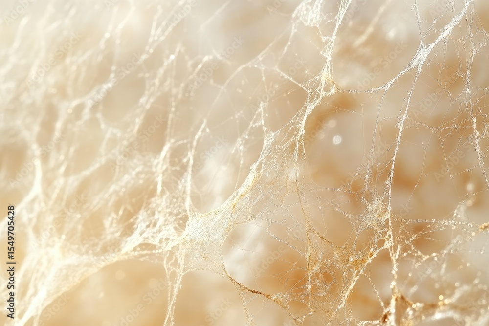 Poster close-up of a beige marble surface with a delicate, web-like pattern.