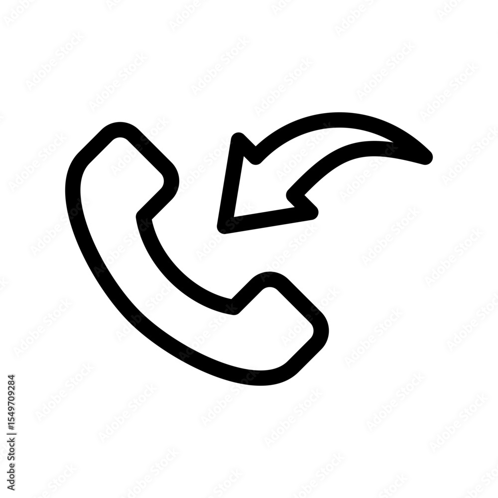 Poster incoming call by call center and calling cervice set