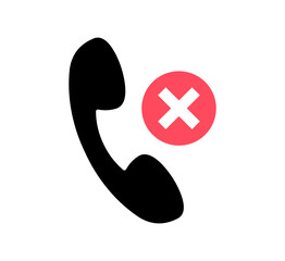 Retro telephone handset graphic design design