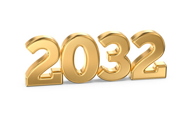 Golden Metallic Numbers for Year 2032