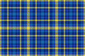 Vibrant blue and yellow plaid textile pattern.  Perfect for fashion, home decor, or website backgrounds.  This seamless repeat design offers a modern, stylish texture with a classic feel.