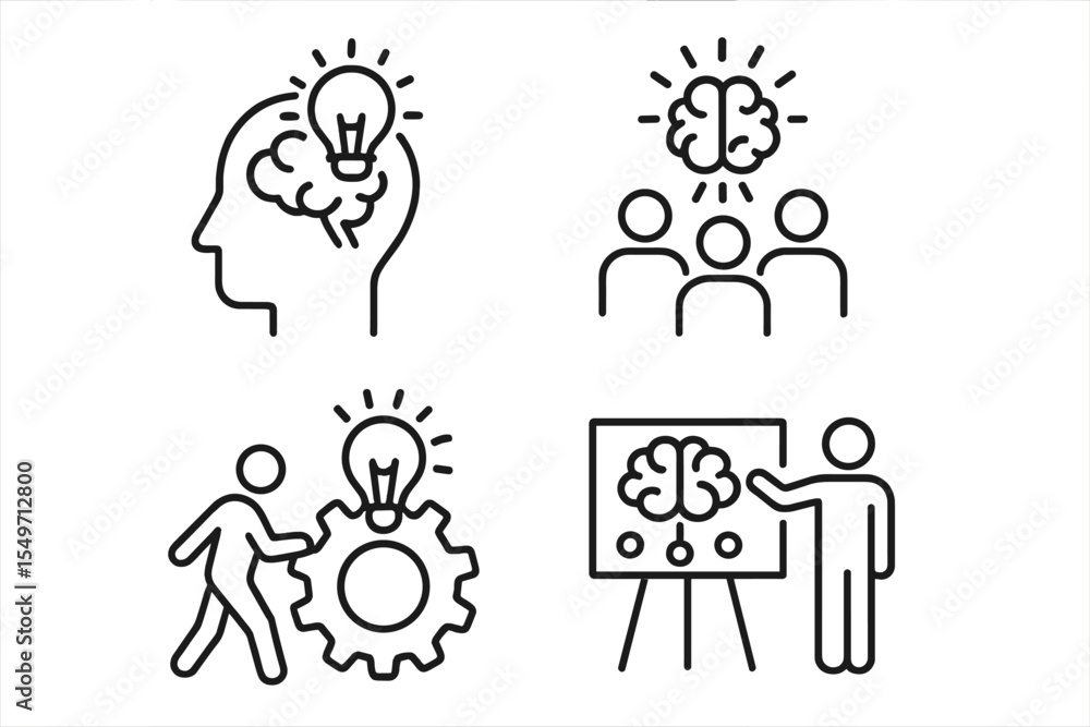 Leinwandbilder creative brainstorming sessions fostering collaboration and innovation in a team environment focusin
