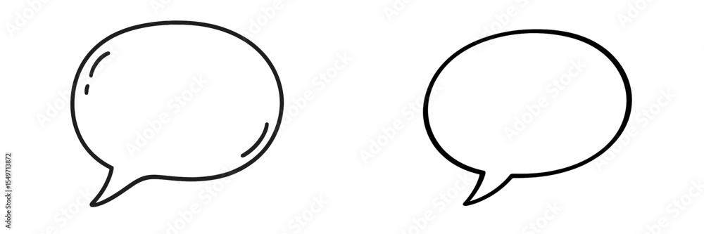 Poster Dialog bubbles for creative communication and storytelling suitable for various design projects