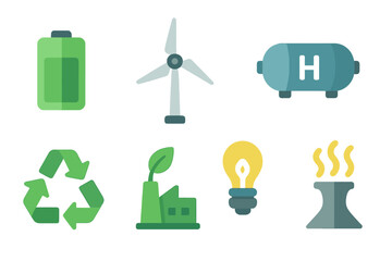 Innovative energy concepts featuring renewable sources and sustainable practices in a modern design