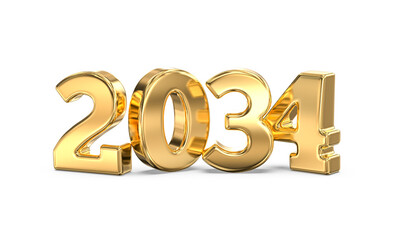 Golden Metallic Numbers 2034