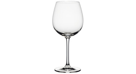 Isolated Empty Wine Glass