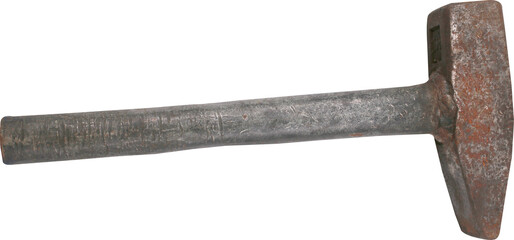 Hammer on transparent background