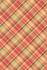 Stripped background tartan vector, painting plaid pattern fabric. Styled textile check texture seamless in orange and red colors.