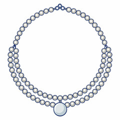 Minimal Silver Anklet Vector Illustration