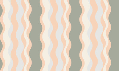 Serene wavy stripes in calming pastel hues create a soothing, minimalist pattern perfect for website backgrounds, textile designs, or social media graphics.