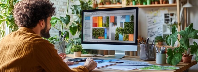 Designer working on a digital project