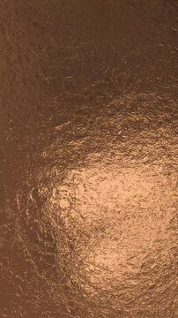bronz metal texture luxury loop animation, copper sheet textured material blank vertical social media motion design element	